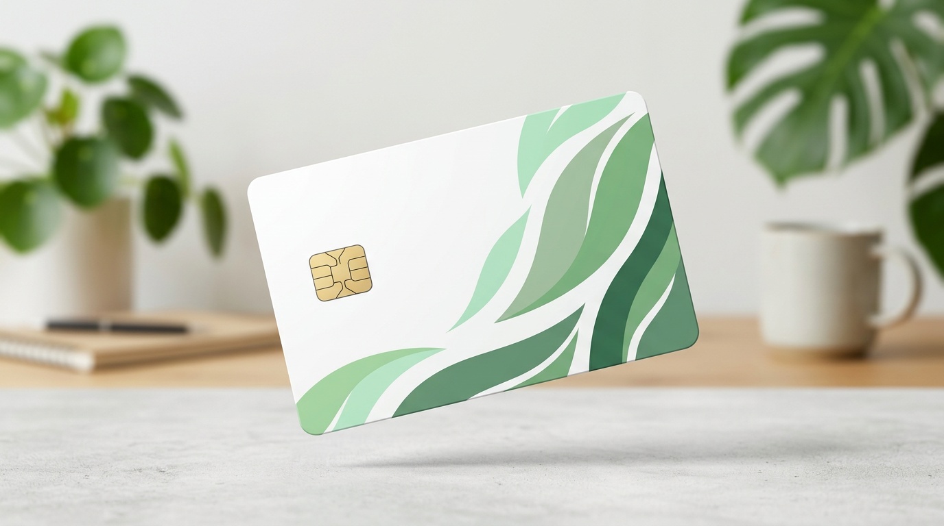 Generic green cash back card artwork